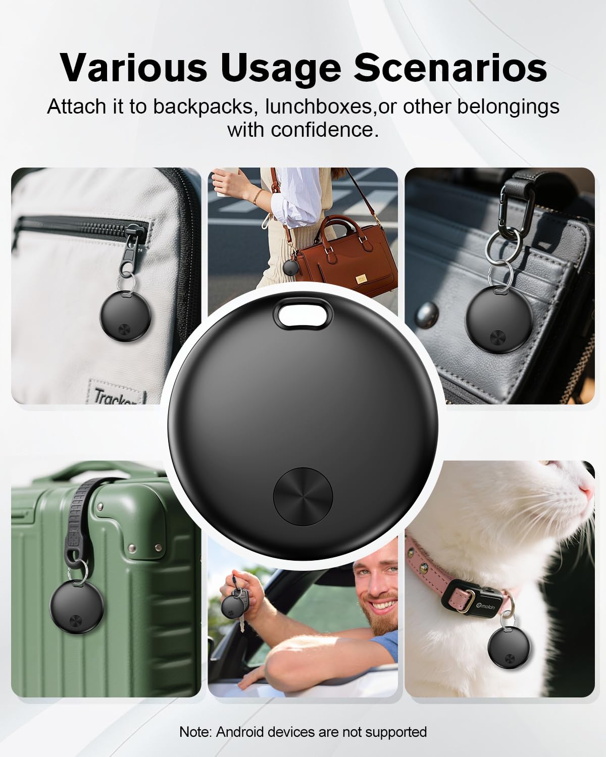 Hauibela weTag mini 2 Air Tracker Tags-4 Pack: Smart Bluetooth Tracker ...